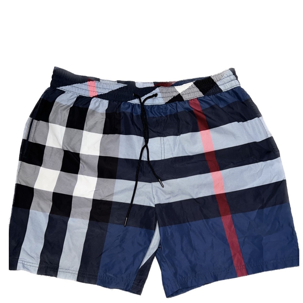 Burberry Exaggerated Check Drawcord Swim Shorts